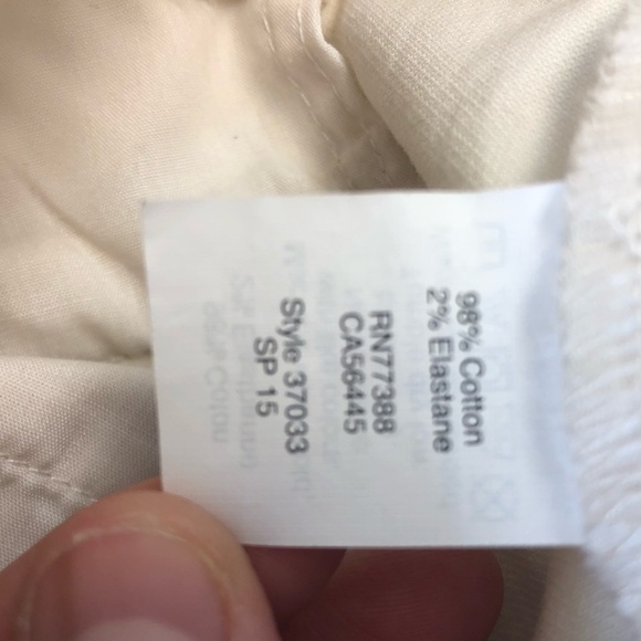 J Crew Stretch Tan Cropped Pant - Picture 4 of 5